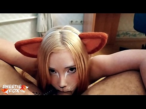 ❤️ Kitsune هن جي وات ۾ ڊڪ ۽ ڪم نگل ☑ معياري فحش